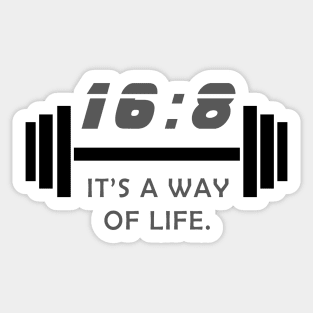 16:8 Intermittent Fasting Sticker